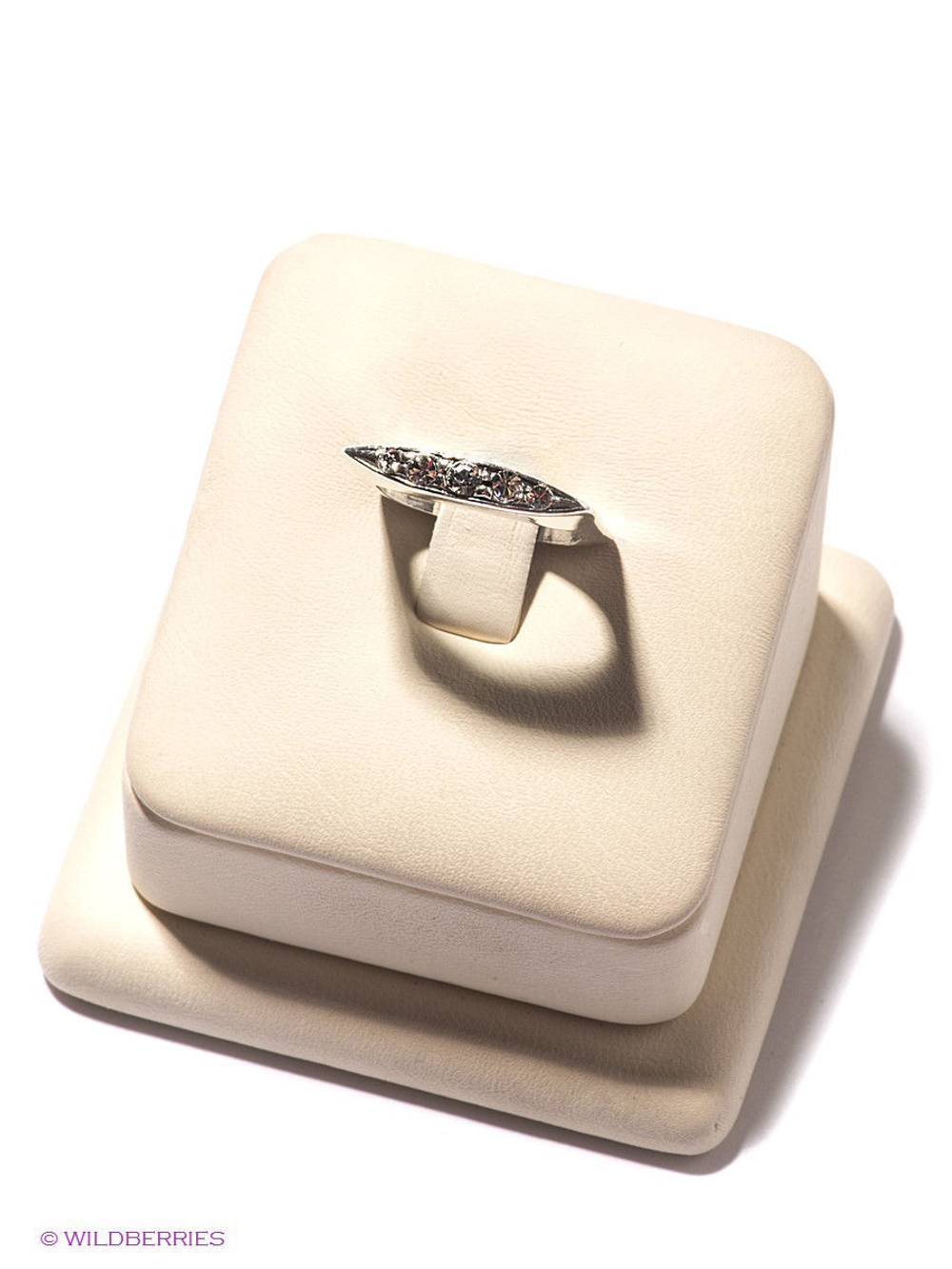 "Каган" кольцо в серебряном покрытии из коллекции "Crystal Fang" от Jenavi