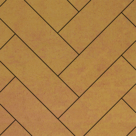 Тротуарная плитка ПРЯМОУГОЛЬНИК 600х200 мм - Листопад гладкий Сахара