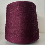 FRIZZANTE - Industria Italiana Filati; 70% вискоза, 15% металлизированный люрекс, 15% п/а; 3500м/100гр; col. 2112, цвет: бордовая нить с люрексом в цвет нити;