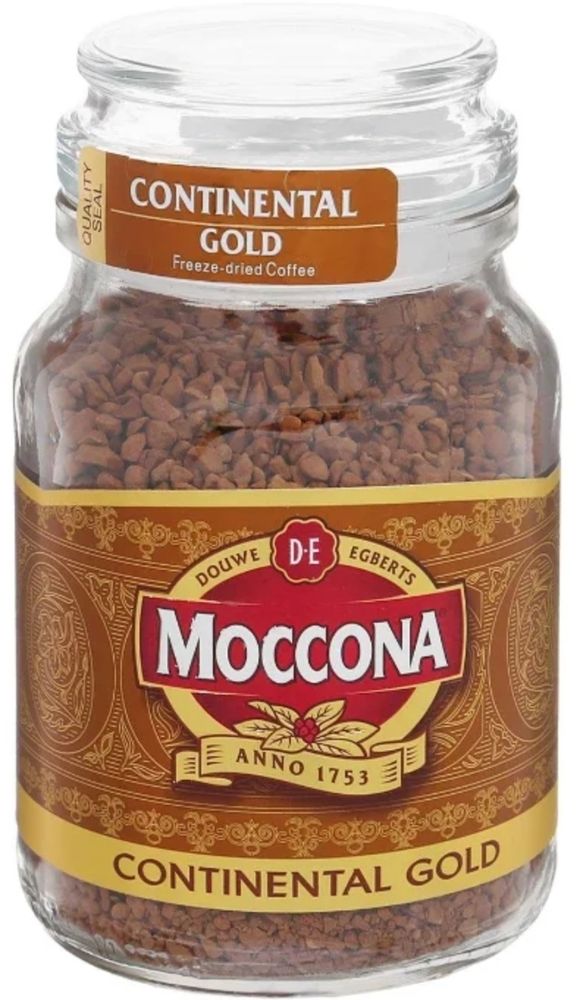 Кофе растворимый Moccona Continental Gold сублимированный, стеклянная банка 47,5 г