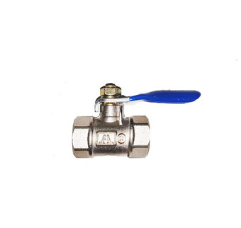 Кран шаровый, никелированный, резьба 1/4"