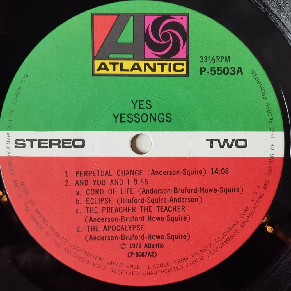 Винтажная виниловая пластинка LP Yes Yessongs (Japan 1975) (Obi) Siberian Khatru