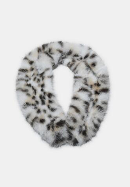 STRADIVARIUS Шарф из искусственного меха, черный
