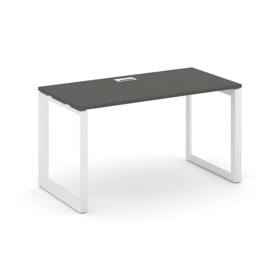 Style Project Стол письменный SN-59O.SP-003 Антрацит/Металл Белый/Белый Заглушка 1380*600*750