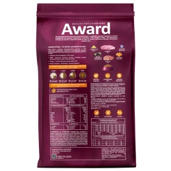 Award сухой корм для щенков средних пород от 1 месяца, беременных и кормящих сук, с индейкой, курицей, морковью и черной смородиной - 2 кг