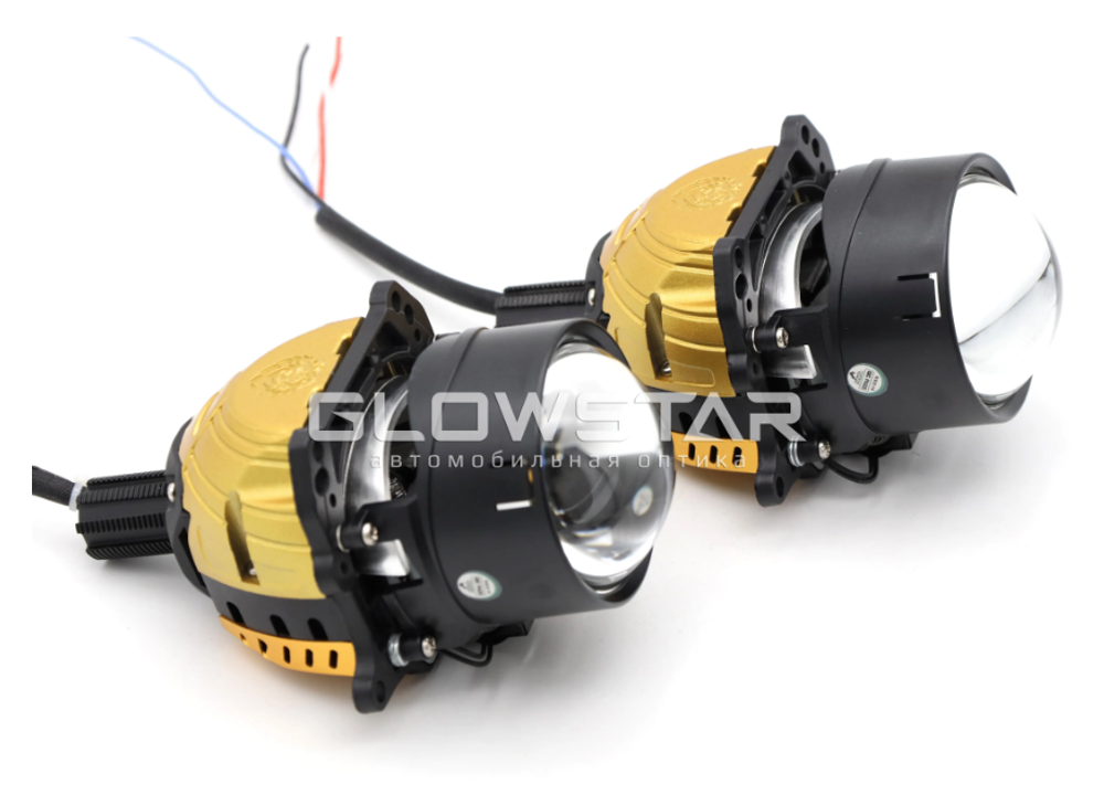 Билед модули Aozoom A15 2.5 дюйма, 2 чипа, 4300К, 12V, 58W/65W, крепление 3R и съемное гаечное (комплект, 2шт)