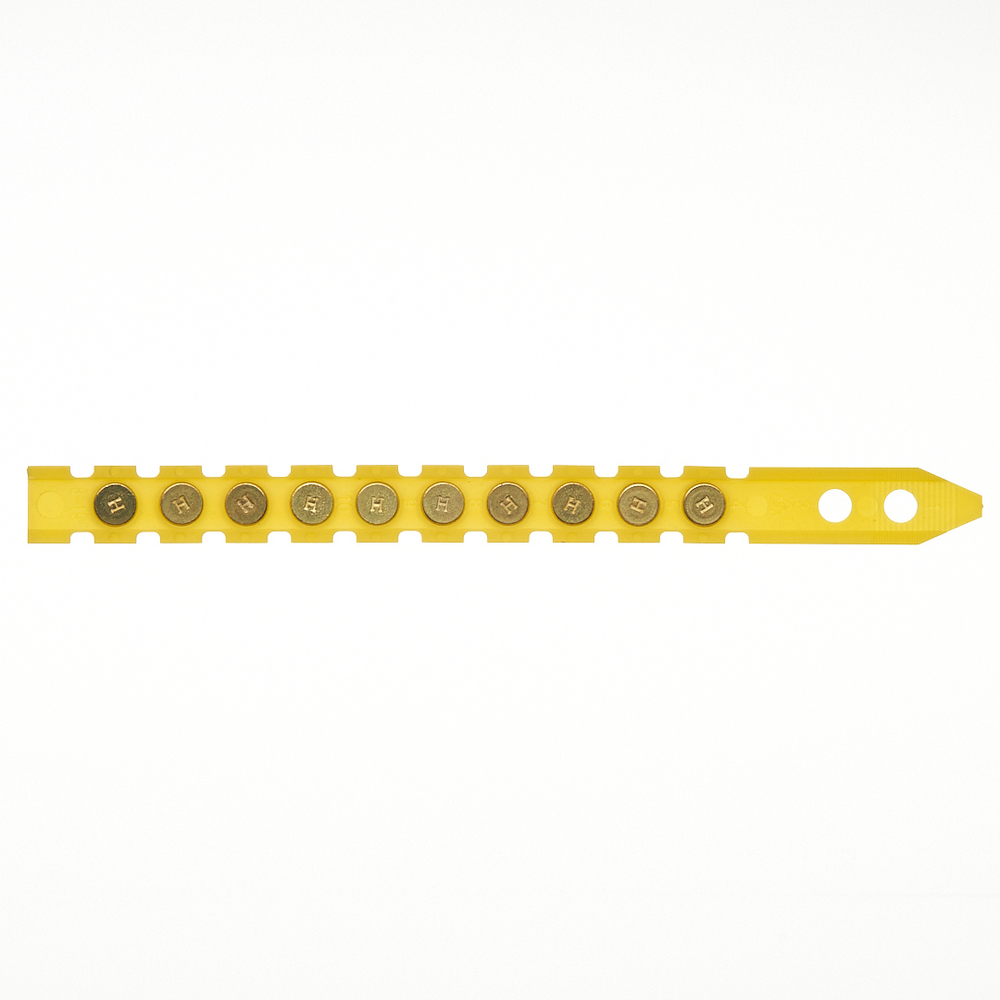 Монтаж. патрон в кассете К-4 для порох. монтаж. пистолетов (кал. 6,8х11 мм, желт., 100 шт/уп) FEDAST