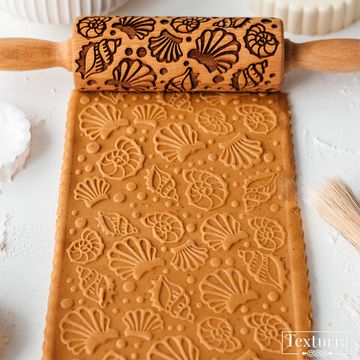 Малая скалка с узором Ракушки