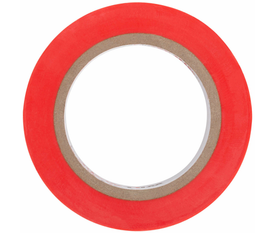 Изолента ПВХ самозатухающая WILLMARK 19 мм х 0,15 мм х 10 м ( красная ) 11014