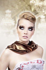 Коричнево-чёрные ресницы-перья (Цвет: коричневый)