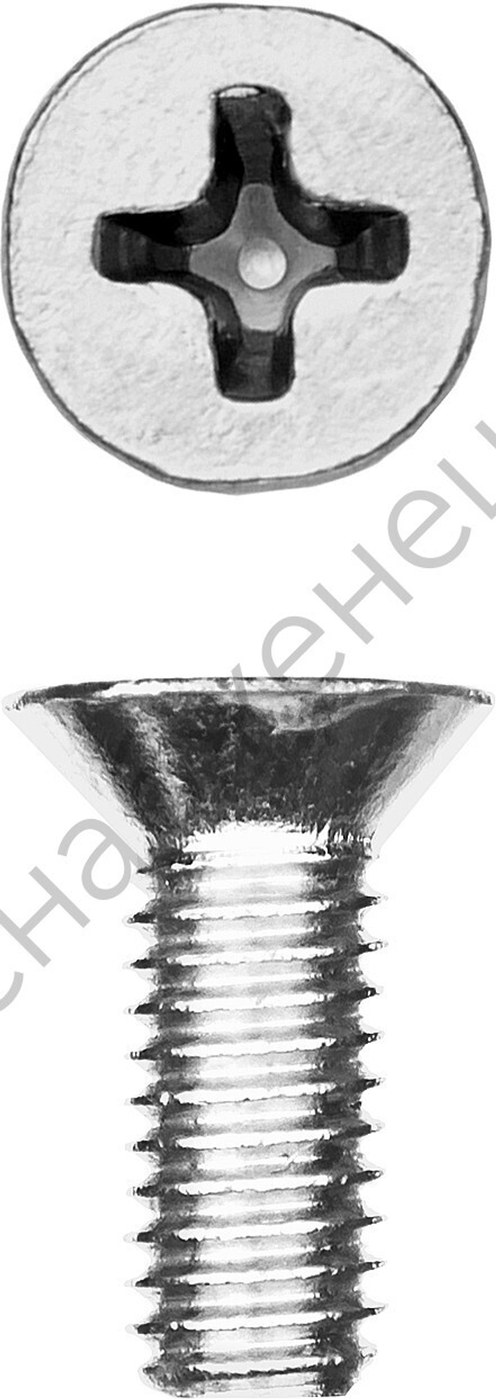 ЗУБР DIN 965, M6 x 16 мм, кл. пр. 4.8, винт с потайной головкой, цинк, 9 шт (303116-06-016)