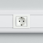 Розетка 1-м 2мод. Viva 16А IP20 2P+E с заземл. защ. шторки бел. DKC 45005