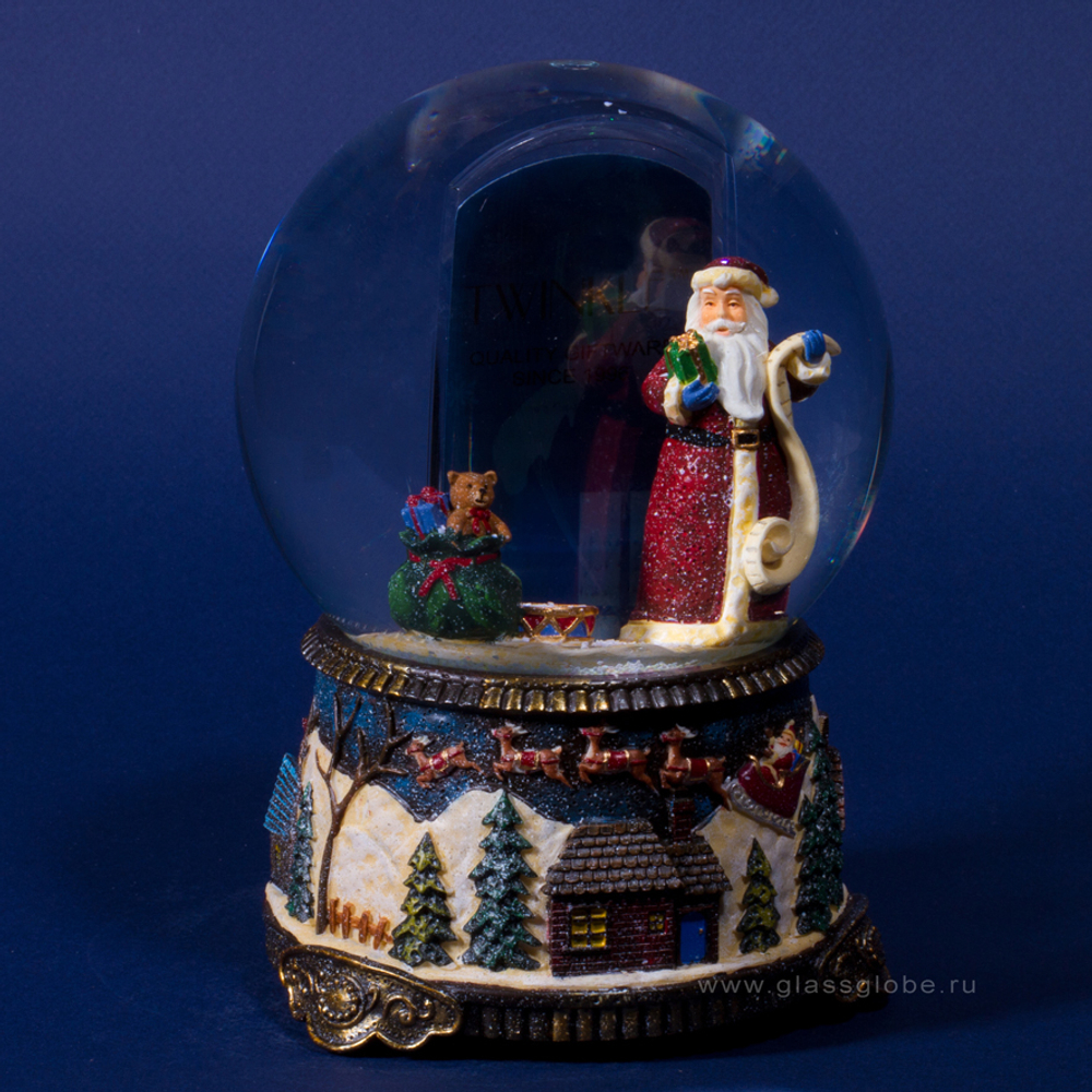 снежный фотошар Санта