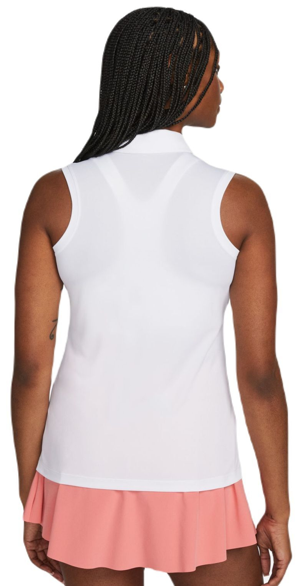 Женское поло Nike Dri-Fit Victory Sleeveless Polo - White