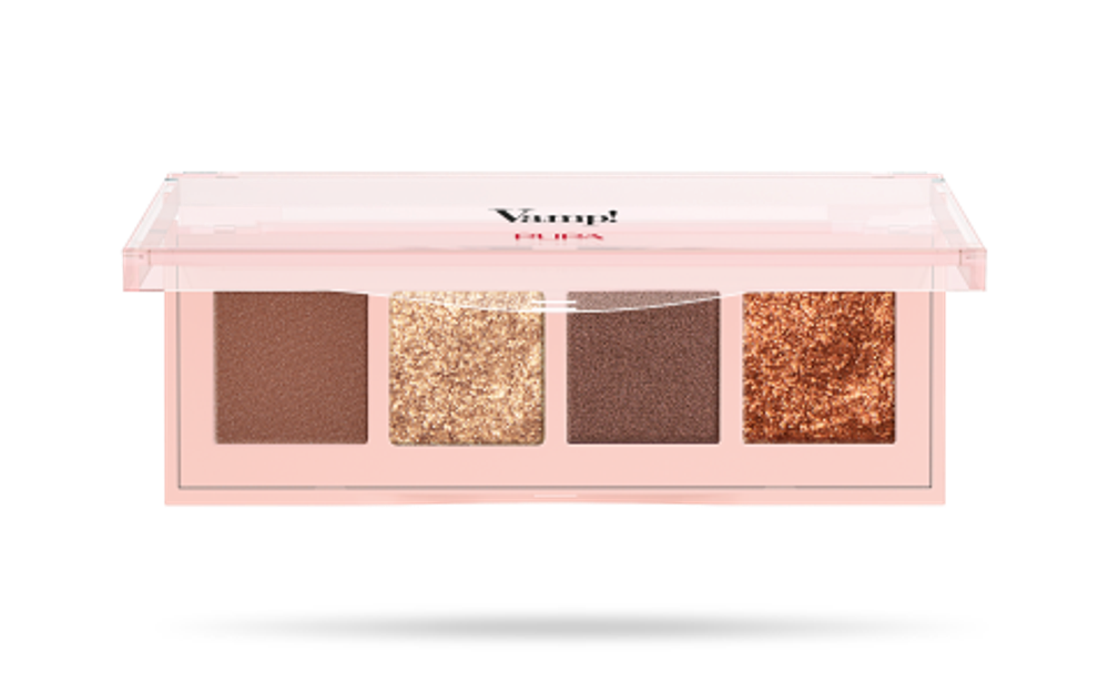 Pupa Палетка теней для век Vamp! 4 Eyeshadow Palette, 4 оттенка, тон №002, Золото и бронза, 5,2 гр