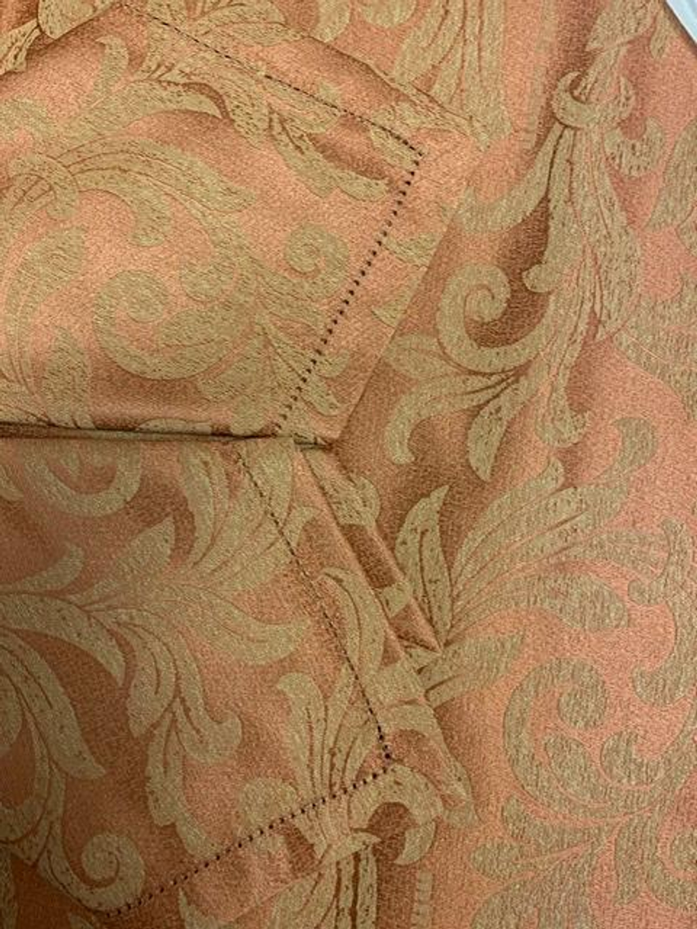 Скатерть 170х270 и 12 салфеток Gamba 9811 Corallo коралловая