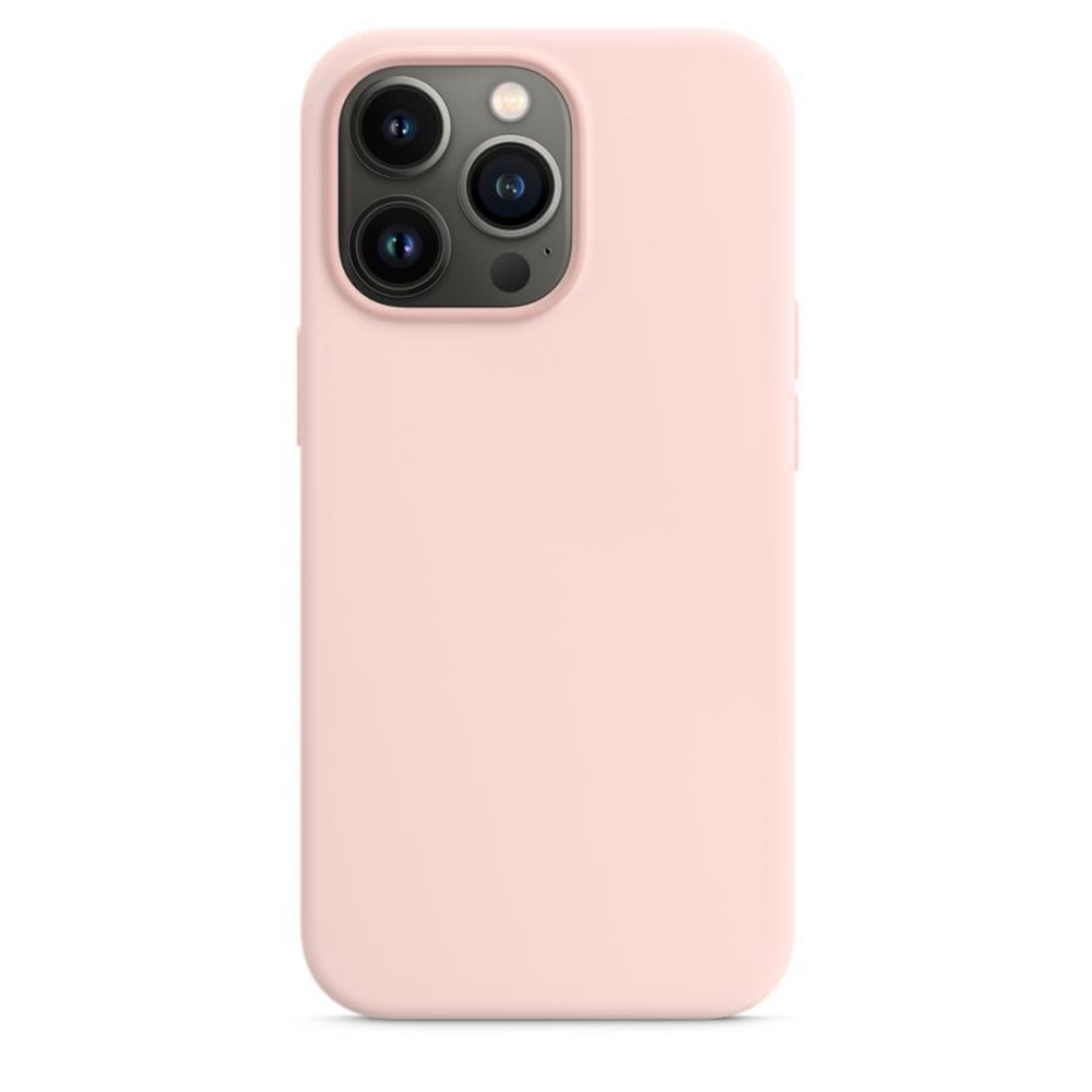 Силиконовый чехол MagSafe Apple Silicone Case для iPhone 13 Pro, Розовый мел