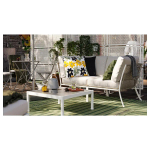 Журнальный столик, садовый - IKEA SEGERÖN/SEGERON, белый/бежевый, 73x73х30см, СЕГЕРОН ИКЕА