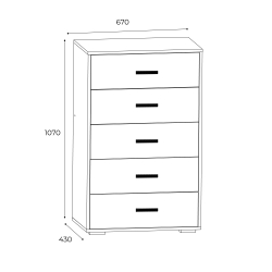 Комод высокий Лило