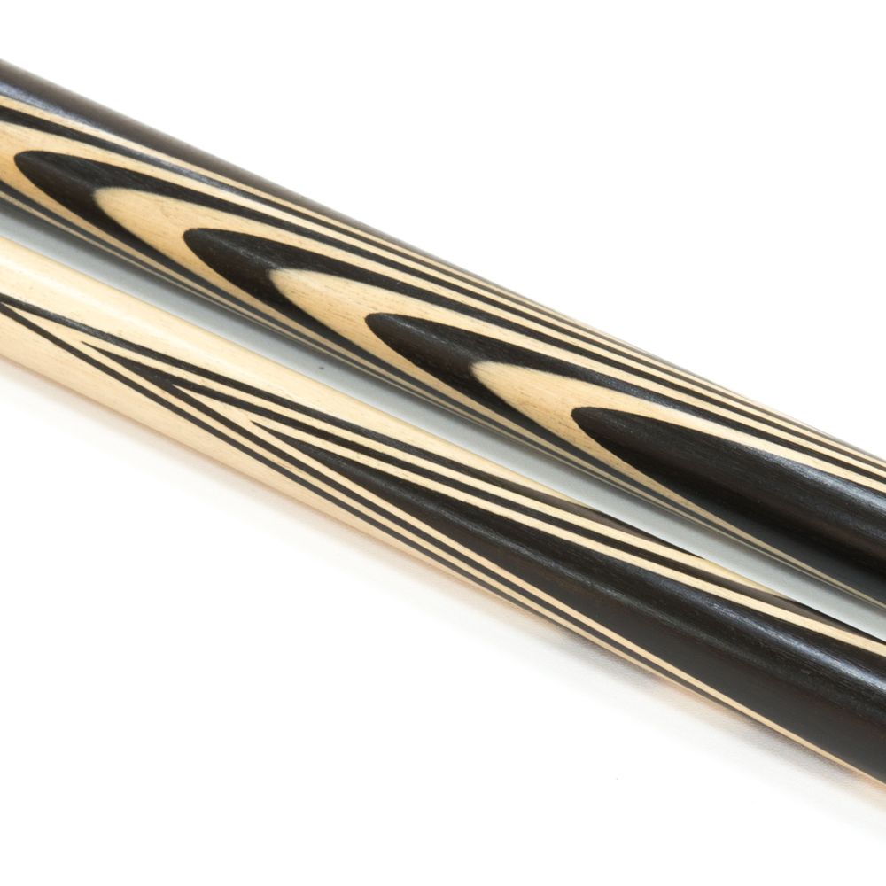 Кий для русского бильярда 2-pc "Классика" (черный граб, граб) 13 запилов