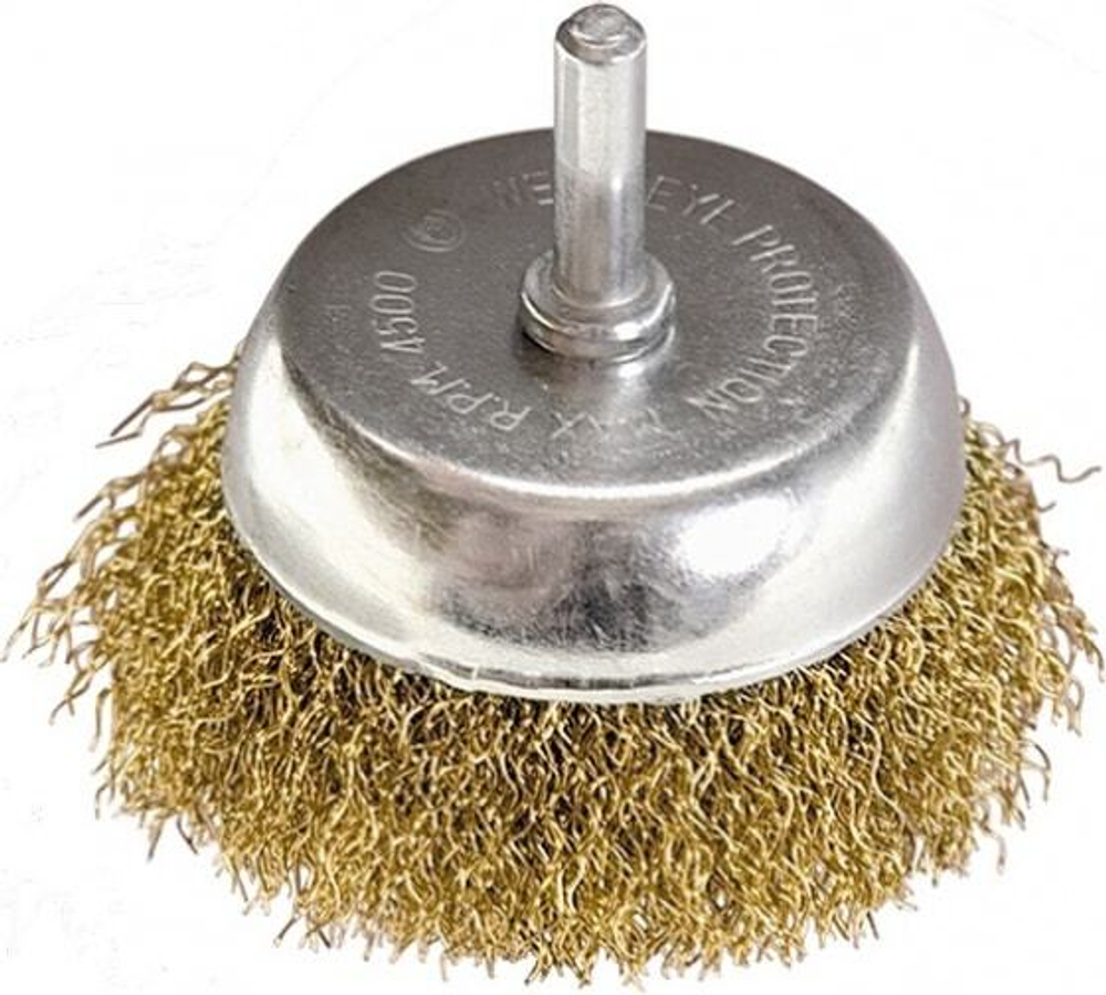 ЩЕТКА Д/ДРЕЛИ 65ММ ЧАШКА ЛАТУН/ВИТАЯ MATRIX 74477