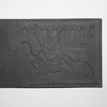 Обложка для паспорта Паспорт Панка чёрная