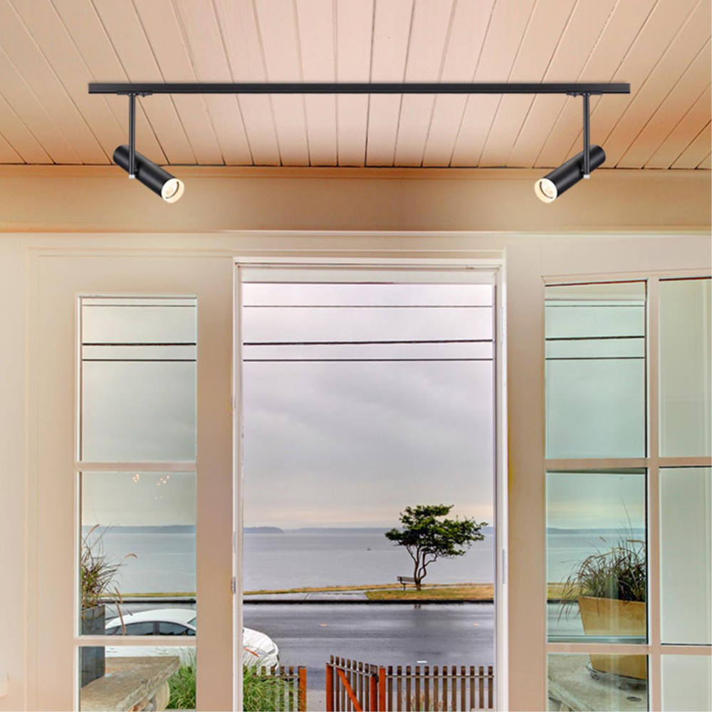 370575 PORT NT19 241 черный Светильник трековый однофазный трехжильный IP20 GU10 50W 220V BATRA