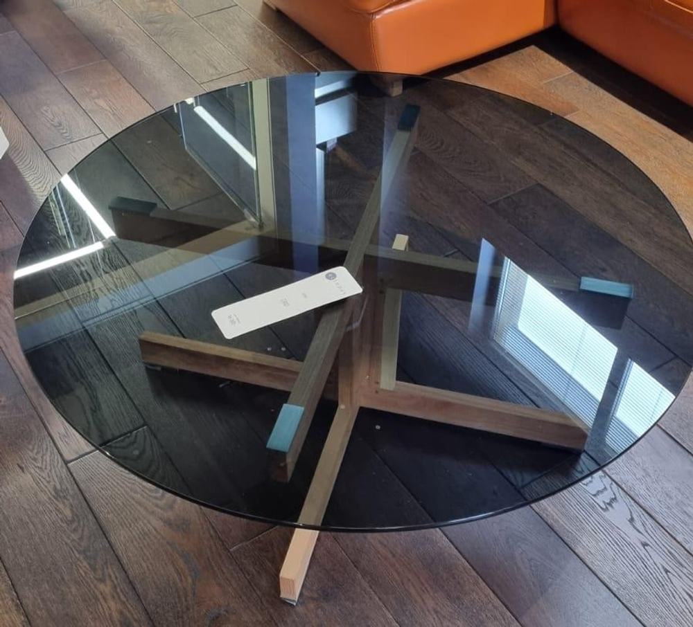 Стол журнальный YACHTLINE GRID Акация, Тиковое масло бесцветное Allendo