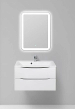 Тумба с раковиной Belbagno MARINO 80 2C-SO/BB800/450-LV-MR-AST Bianco Opaco