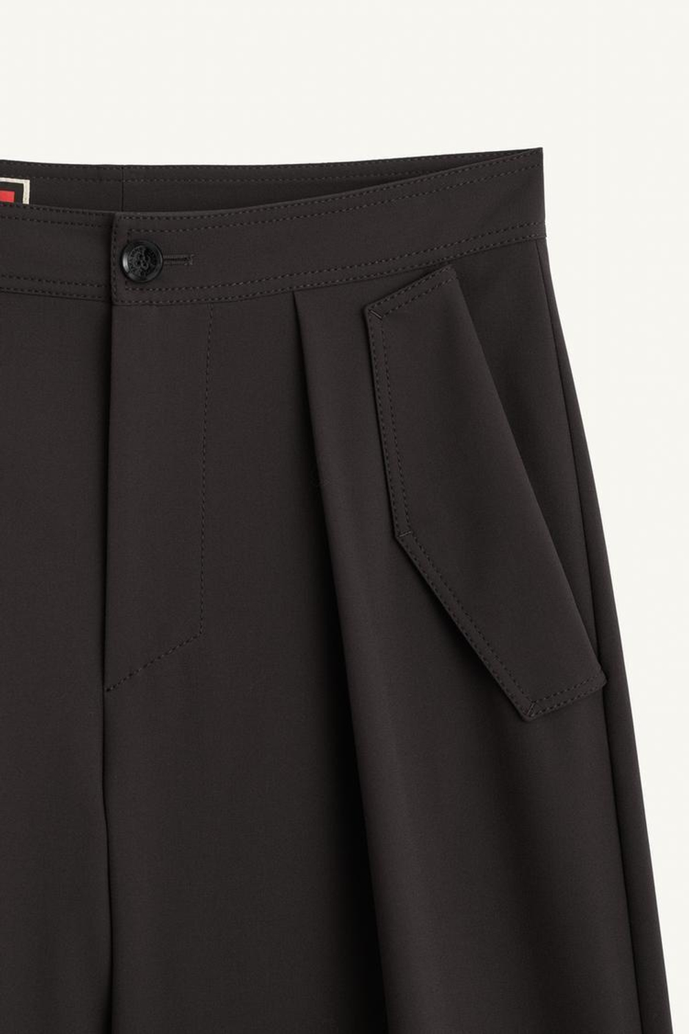 ZARA ДЛИННЫЕ ШОРТЫ-БЕРМУДЫ СО СРЕДНЕЙ ПОСАДКОЙ, ШОКОЛАДНЫЙ