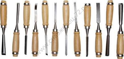 STAYER 12 предм., Набор фигурных стамесок (1835-H12)
