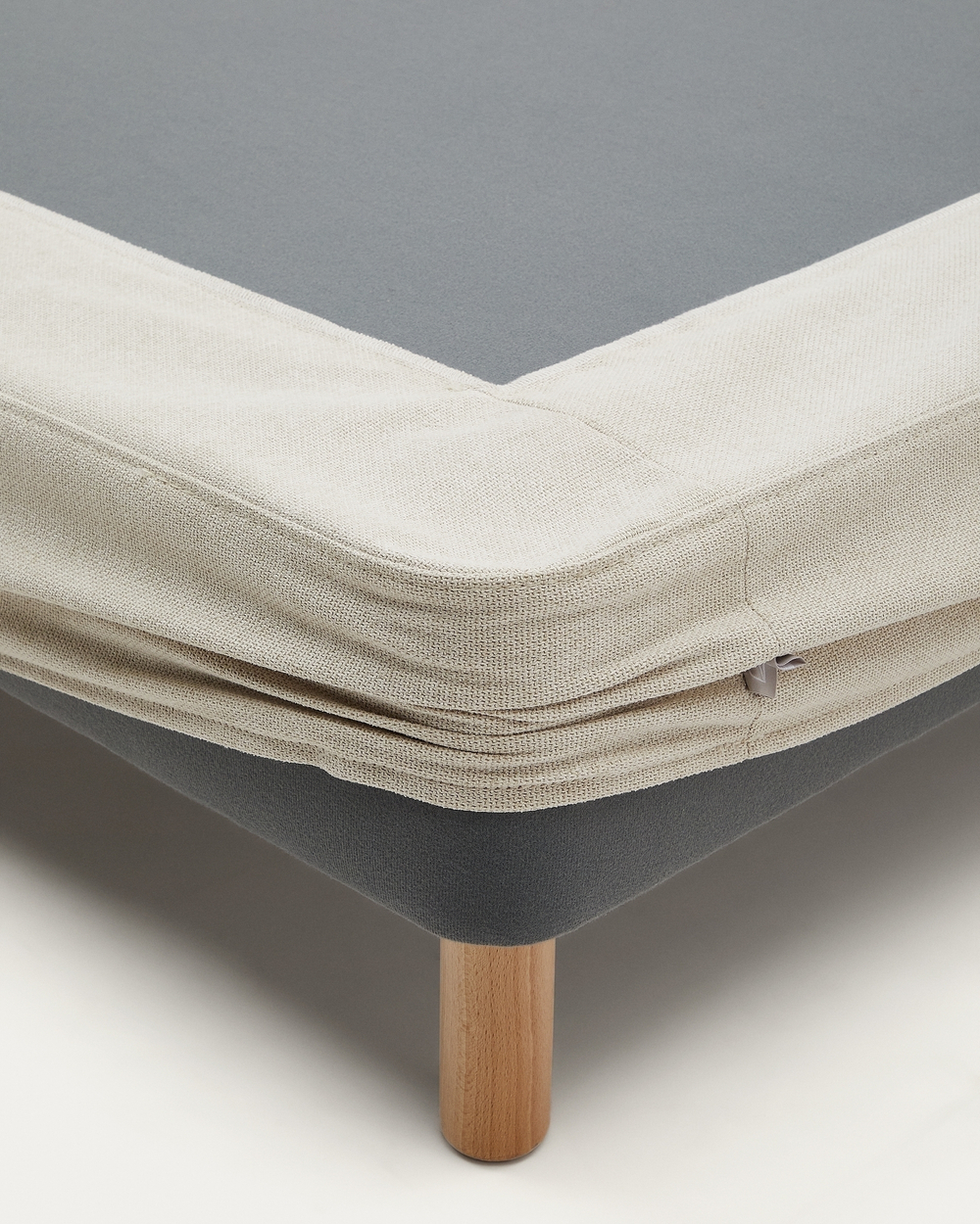 Основание кровати Ofelia со съемным чехлом бежевого цвета 160 x 200 см