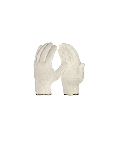 Перчатки рабочие хлопковые/полиэфирные белые 6-нитка