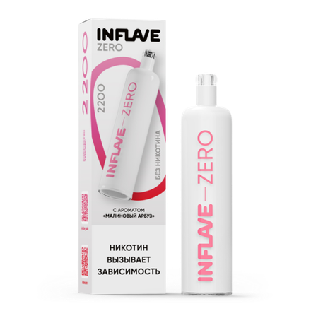 Inflave Zero Малиновый арбуз 2200 затяжек 0% (без никотина)