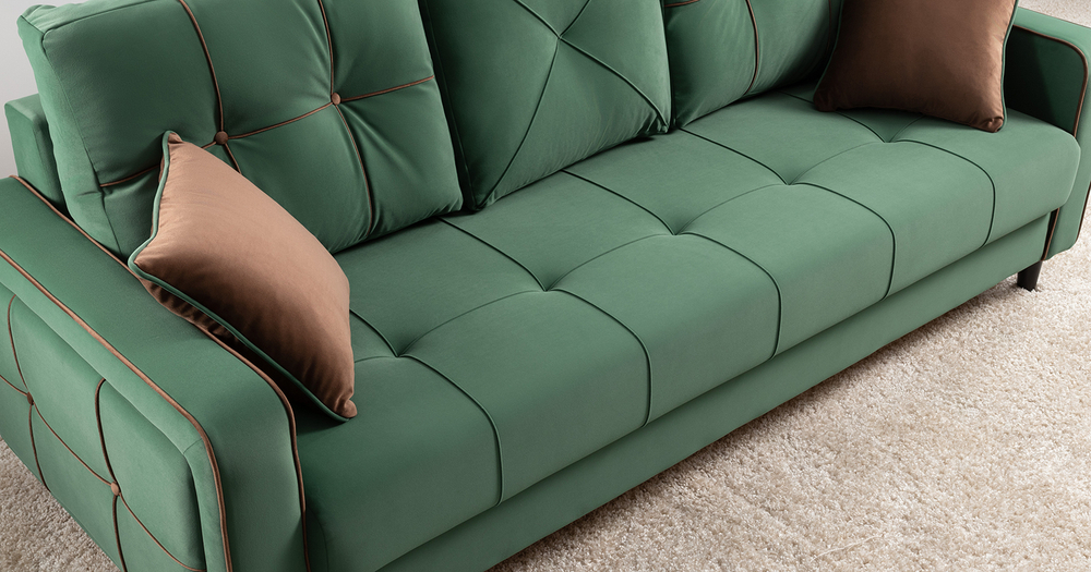 Диван кровать Черри, Зеленый