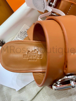 Женские сандалии Hermes Kute в коричневом цвете