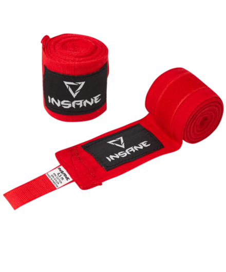 Бинт боксерский COBRA, хлопок/нейлон, красный, 4,5 м