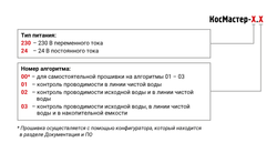 Блок для управления установками обратного осмоса КосМастер-24.03