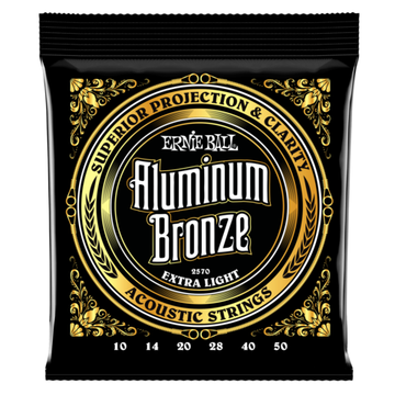 Струны для акустической гитары ERNIE BALL 2570 Aluminum Bronze Extra Light 10-50