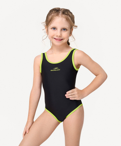 Купальник для плавания Edge Black/Lime, полиамид, детский