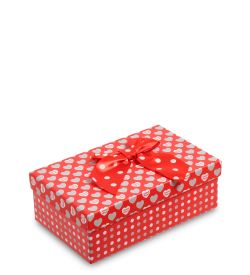 WG-14/1-B Коробка подарочная «Прямоугольник» цв.красн./бел.