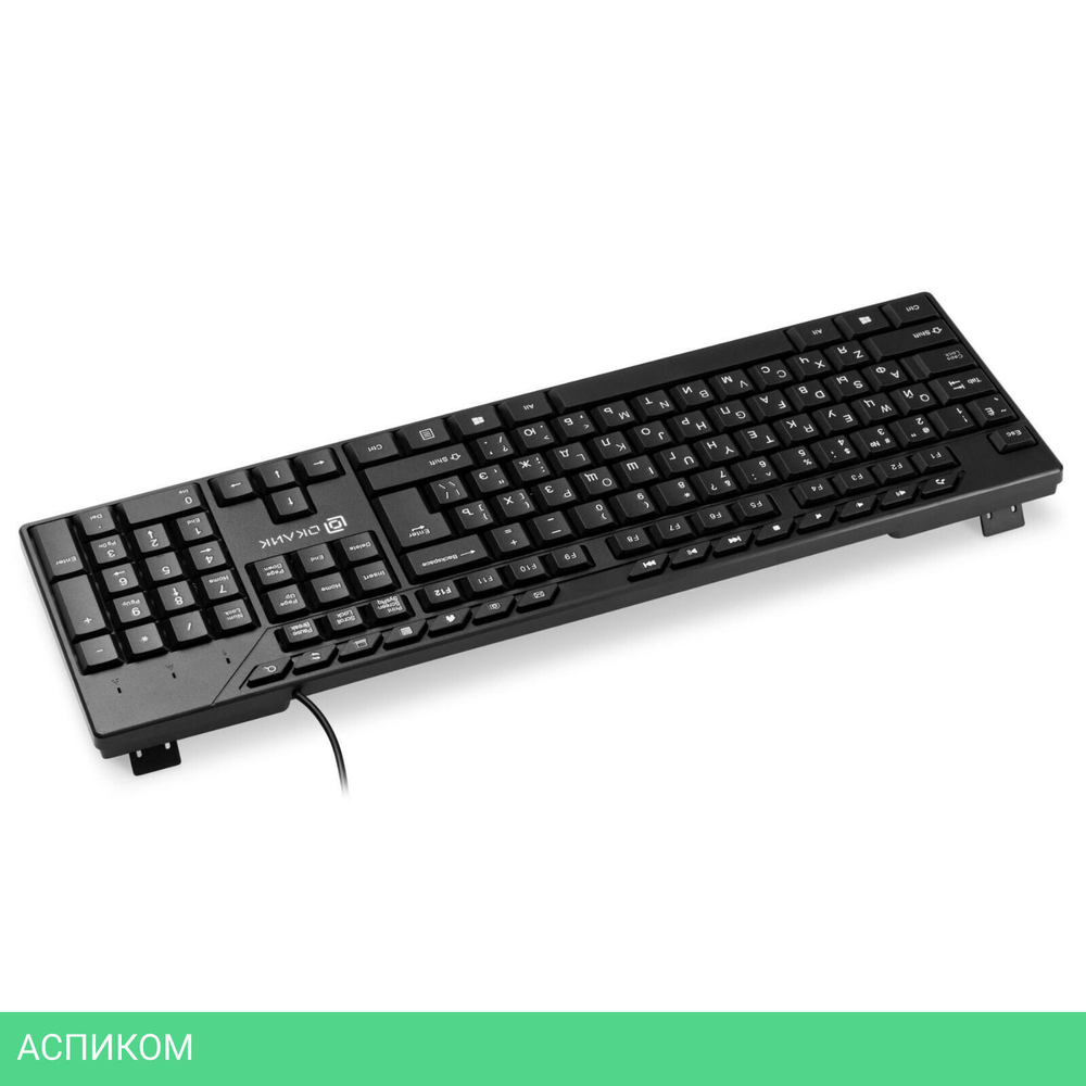 Клавиатура Oklick 125M черный (1678108)