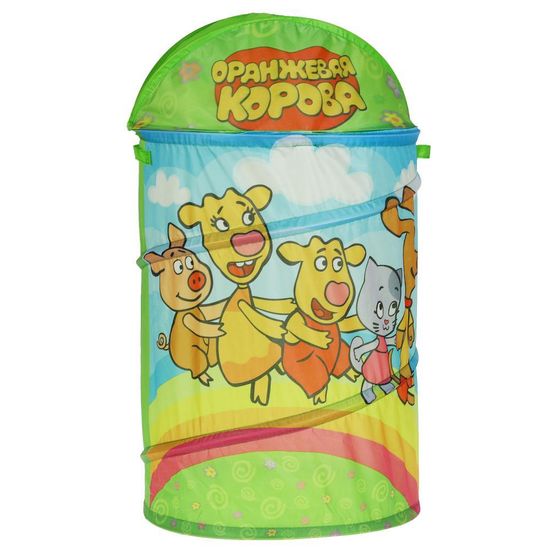 Корзина для игрушек Оранжевая корова 43*60см ИГРАЕМ ВМЕСТЕ