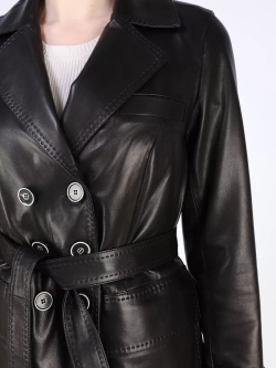 Кожаная куртка демисезонная пиджак