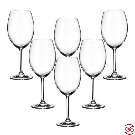 Набор бокалов для вина Crystalite Bohemia Colibri/Gastro 580 мл (6 шт)