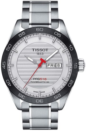 Мужские швейцарские наручные часы Tissot PRS 516 T100.430.11.031.00 Powermatic 80