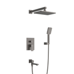 Душевой набор встроенного монтажа с поворотным изливом Cezares SLIDER-VDSET-GM