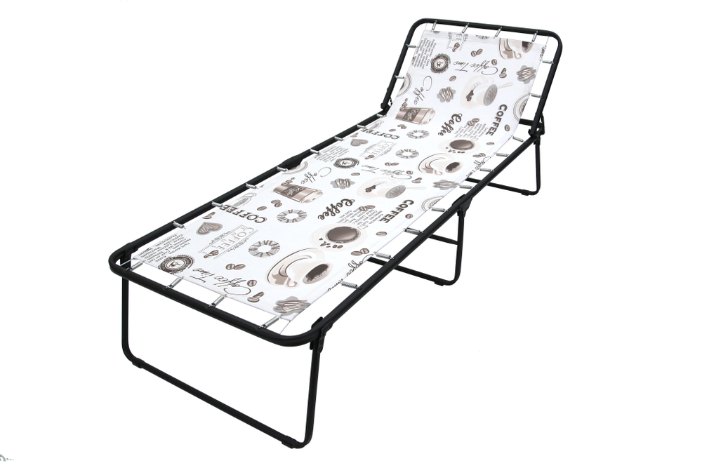 Кровать раскладная Арина (аналог Надин с407) арт.с1249 (цвет ткани бежевый рис.кофе