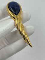 Брошь с синей вставкой Jean Louis Scherrer