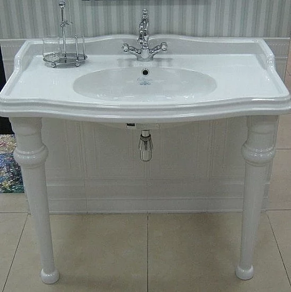 Консоль с раковиной SIMAS Arcade AR864 90 с 1 отверстием под смеситель